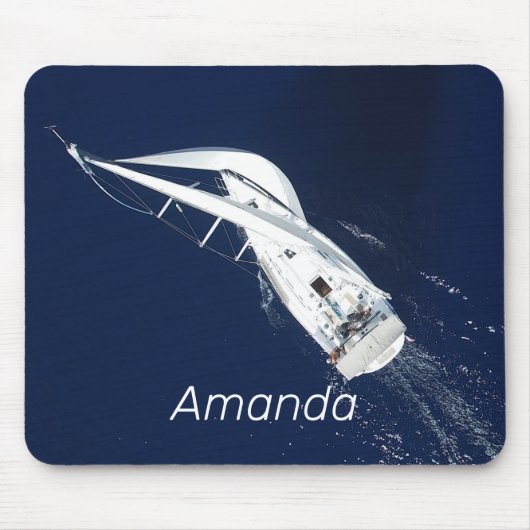 Sailing Freedom Bird's Eye Uitzicht Muismat (Voorkant)