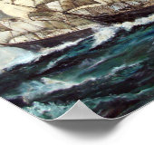 Sailing Frigates Racing Poster (Hoek)