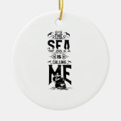 Sailing hartslag keramisch ornament (Voorkant)