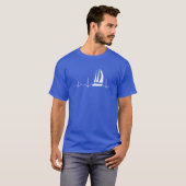 Sailing hartslag t-shirt (Voorkant volledig)