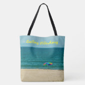 Sailing HideAway LARGE Beach Shoulder Tote Bag (Achterkant)