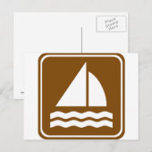 Sailing Highway Sign Briefkaart (Voorkant / Achterkant)