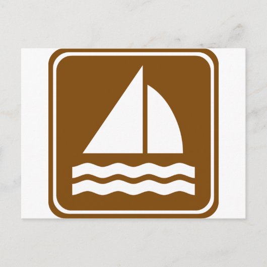 Sailing Highway Sign Briefkaart (Voorkant)