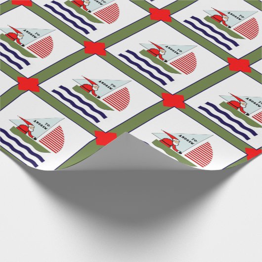 Sailing Holiday Gift Cadeaupapier (Hoek)