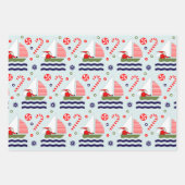 Sailing Holiday Gift Inpakpapier Vel (Voorkant 3)