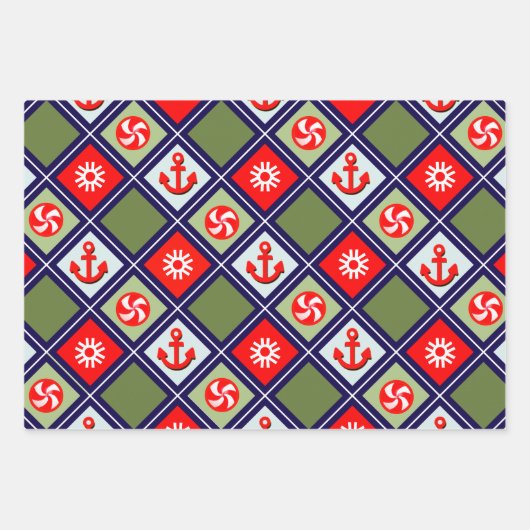 Sailing Holiday Gift Inpakpapier Vel (Voorkant 2)