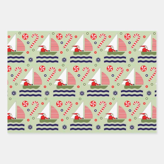Sailing Holiday Gift Inpakpapier Vel (Voorkant)