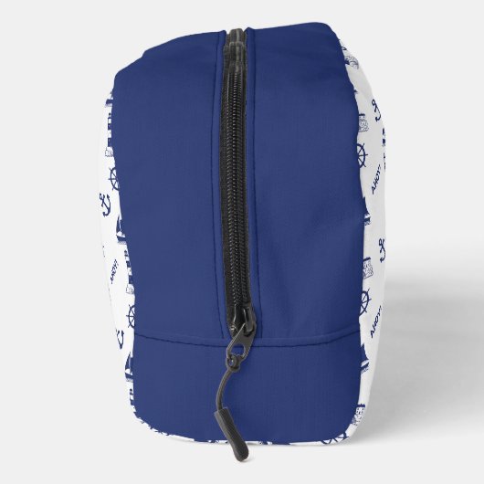 Sailing Illustrative SML PTN Marine Blauw+Wit Toilettasje (Rechts)