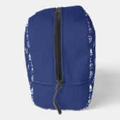 Sailing Illustrative SML PTN Wit+Marine Blauw Toilettasje (Rechts)