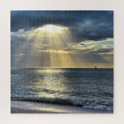Sailing in de Sunset - 20x20 - 676 pcs Legpuzzel (Verticaal)