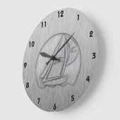 Sailing in geborsteld metaal grote klok (Hoek)