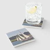 Sailing in Newport, Rhode Island, VS Stenen Onderzetter (Zijkant)