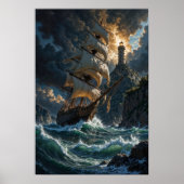 Sailing into Storms Fantasy Poster (Voorkant)