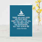 Sailing Irish friendship quote good ships proverb Kaart (Gele Bloem)