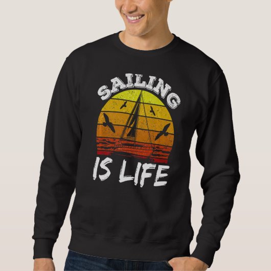 Sailing is kapitein Sailor Sailboot Sail Trui (Voorkant)