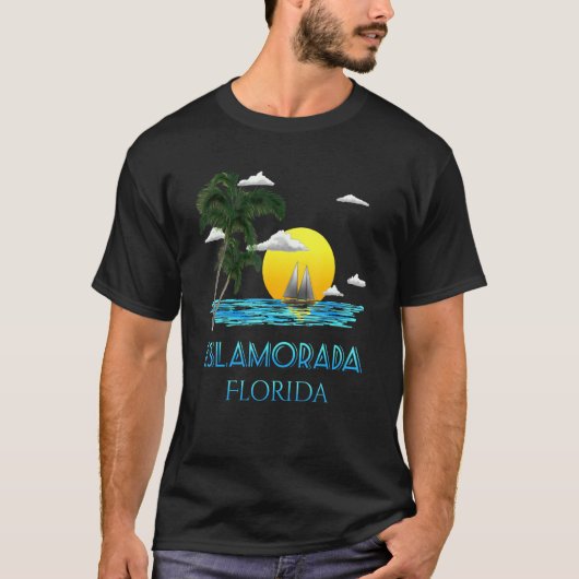 Sailing Islamorada Florida Keys Beach Sunset T-shirt (Voorkant)