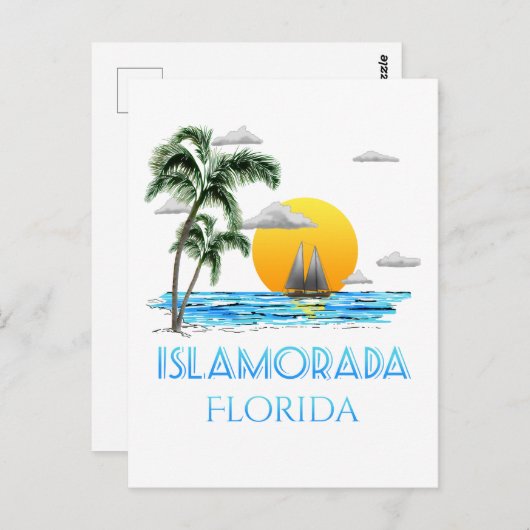 Sailing Islamorada Florida Keys Briefkaart (Voorkant / Achterkant)