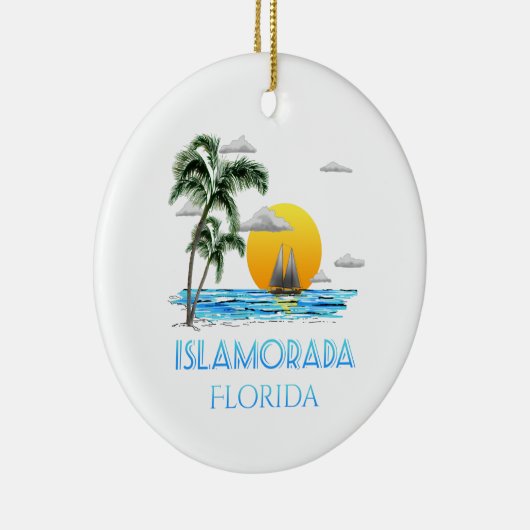 Sailing Islamorada Florida Keys Keramisch Ornament (Rechts)