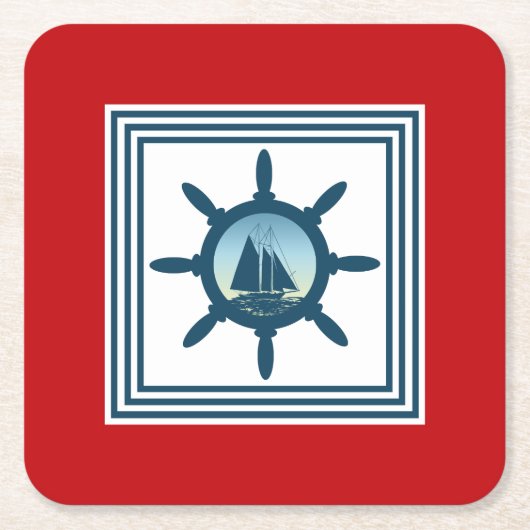 Sailing Kartonnen Onderzetters (Voorkant)