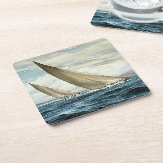 Sailing Kartonnen Onderzetters (Schuin)