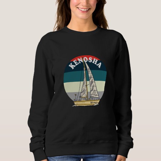 Sailing Kenosha Wisconsin Vintage Trui (Voorkant)