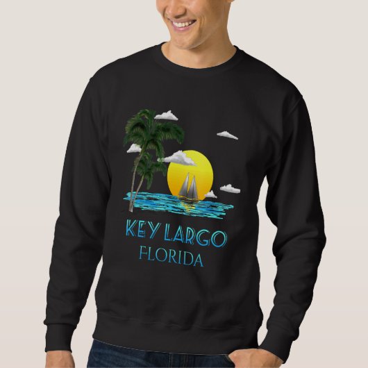 Sailing Key Largo Florida Keys Beach Sunset Trui (Voorkant)