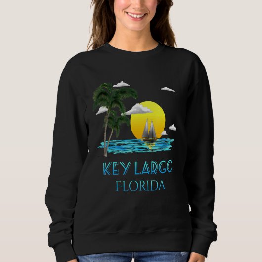 Sailing Key Largo Florida Keys Beach Sunset Trui (Voorkant)