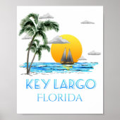 Sailing Key Largo Florida Keys Poster (Voorkant)