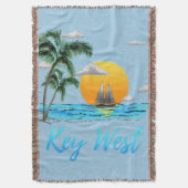 Sailing Key West Florida Deken (Voorkant Verticaal)