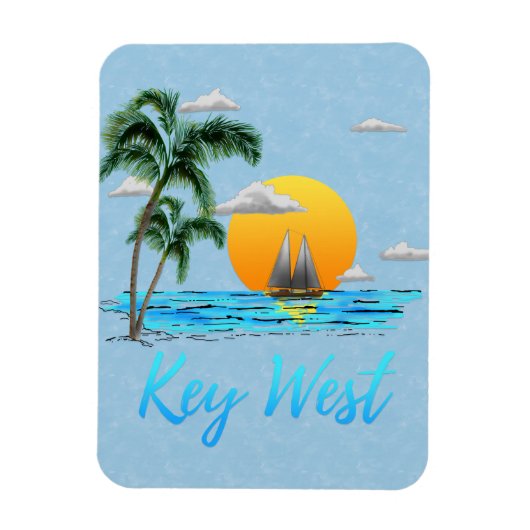 Sailing Key West Florida Magneet (Verticaal)