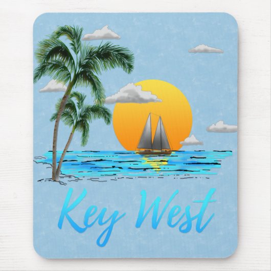 Sailing Key West Florida Muismat (Voorkant)