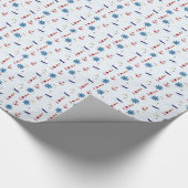 Sailing Kute Nautical Design Wrap Cadeaupapier (Hoek)