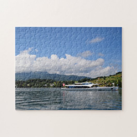 Sailing Lake Lucerne Zwitserland - 11x14 - 252 pcs Legpuzzel (Horizontaal)