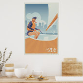 Sailing Lake Union, Seattle Poster (Keuken)