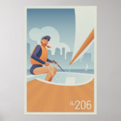 Sailing Lake Union, Seattle Poster (Voorkant)