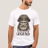 Sailing Legend T-shirt –  zeekapitein (Voorkant)