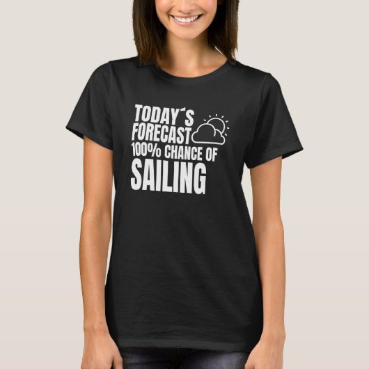 Sailing License Ship Captain Weather Preview Saili T-shirt (Voorkant)