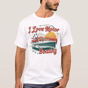 Sailing Love Affair: Ik hou van motorvaren T-shirt