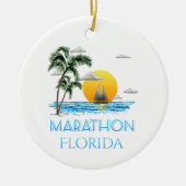 Sailing Marathon Florida Keramisch Ornament (Voorkant)