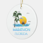 Sailing Marathon Florida Keramisch Ornament (Links)