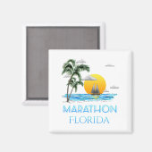 Sailing Marathon Florida Magneet (Voorkant / Achterkant)