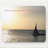Sailing naar de Sunset - Mousepad Muismat (Voorkant)