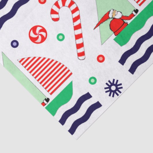 Sailing Nautical Christmas Holiday Gift Tissuepapier (Detail)