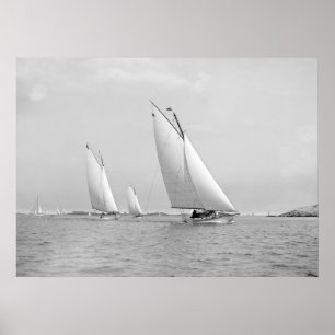 Sailing Near Marblehead, 1901 Poster