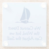 Sailing of Yachting Thed Glazen Onderzetter (Achterkant)