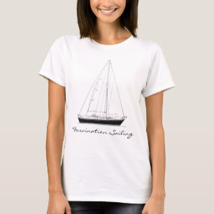 Sailing op basis van fundering - Shirt met Sail Bo