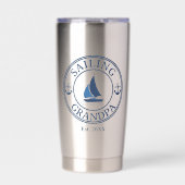 Sailing Opa Oprichtingsjaar  Geïsoleerde Drinkbeker (Voorkant)