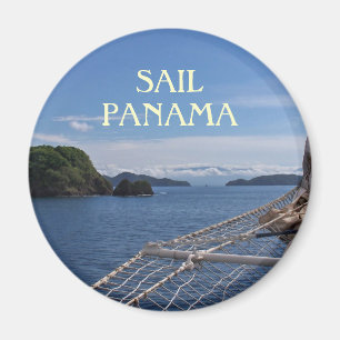 Sailing Panama Souvenir Photo Magnet