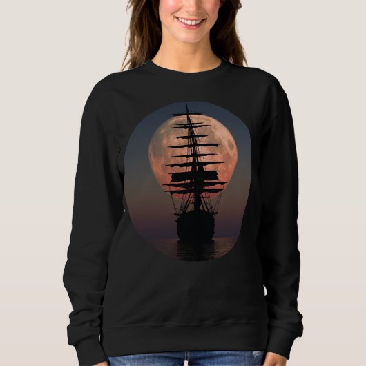 Sailing Pirate Moon Trui (Voorkant)