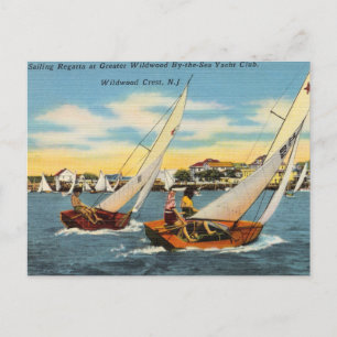 Sailing Regatta bij Wildwood Yacht Club, New Jerse Briefkaart